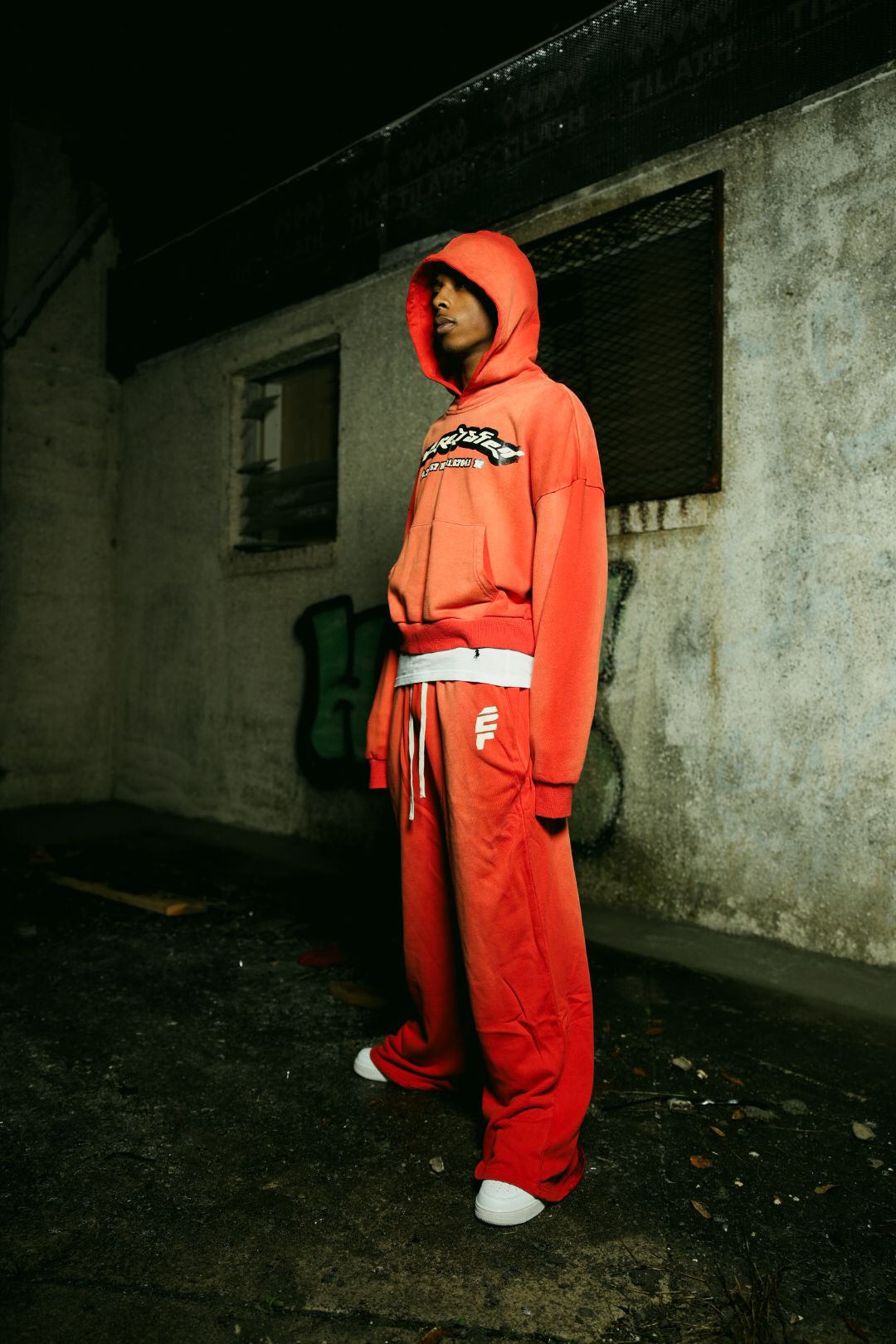Red Classic PF Oversized Sweatpants